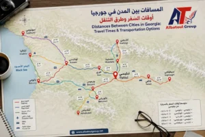 المسافات بين المدن في جورجيا